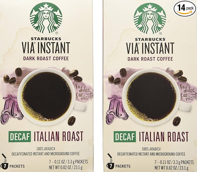 Starbucks VIA Decaf Italian Roast