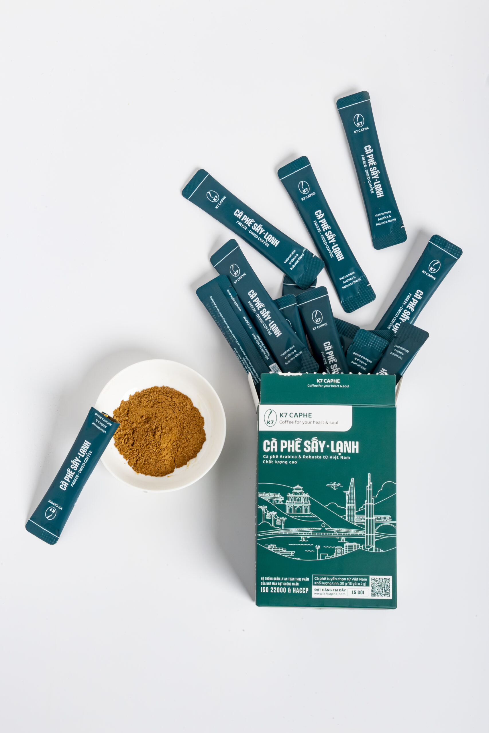 Cà phê sấy lạnh K7 CAPHE vị nguyên bản
