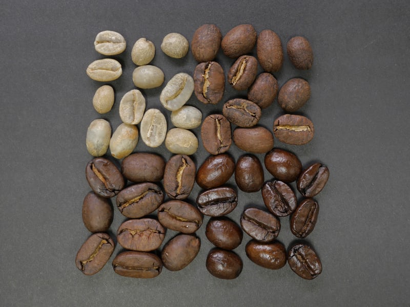 Roasting level of Arabica beans