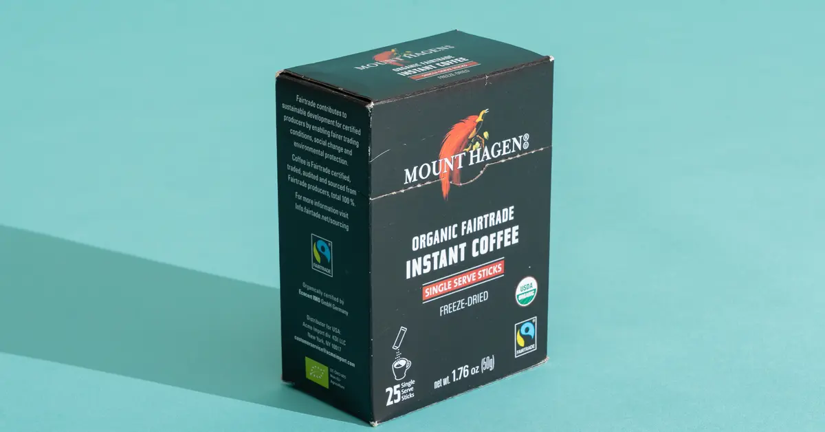 Mount Hagen’s organic instant coffee delivers clean flavor