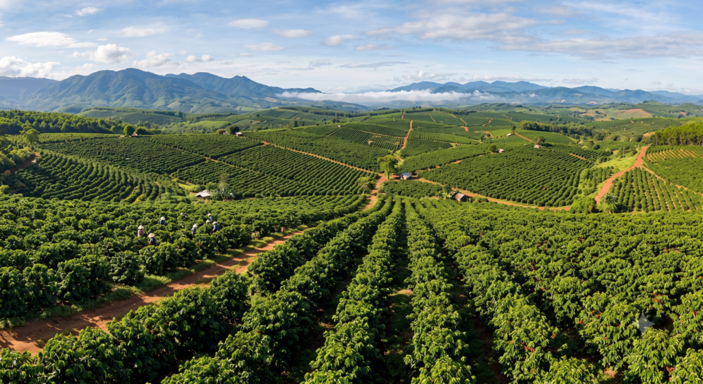 Ray ca phe Arabica